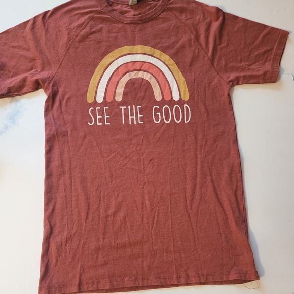 Tops - Graphic tee size small cotton see the good